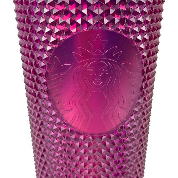 New Starbucks Purple Bling Berry Blast 2022 Cold Cup Studded Venti Tumbler 24oz - Picture 2 of 11